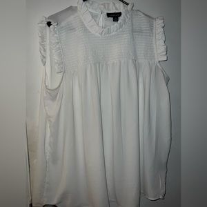 Audrey Lane White Blouse 3X